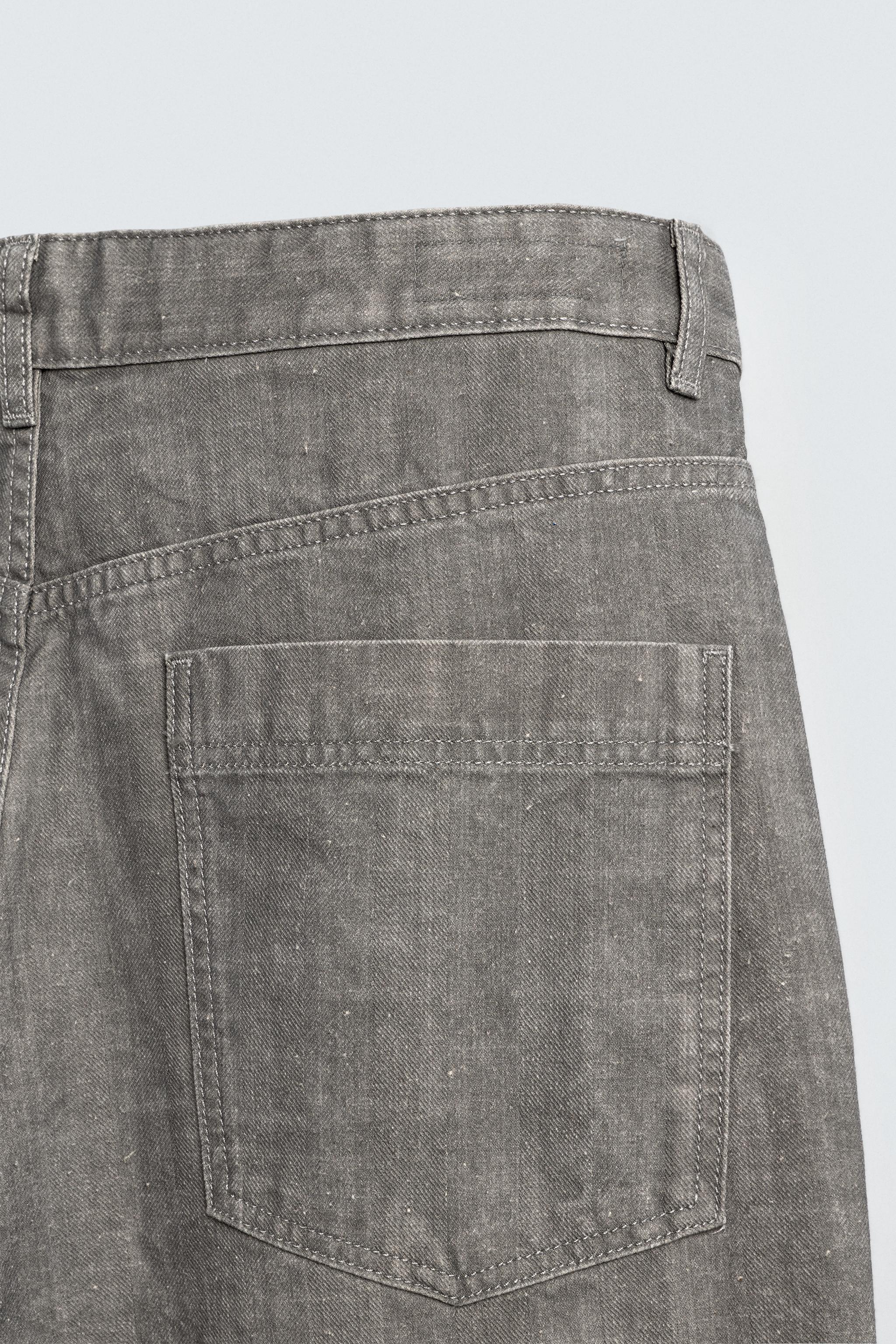 PANTALON STRAIGHT FIT À CHEVRONS